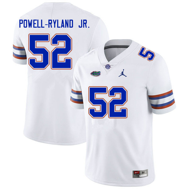 Men #52 Antwaun Powell-Ryland Jr. Florida Gators College Football Jerseys Sale-White